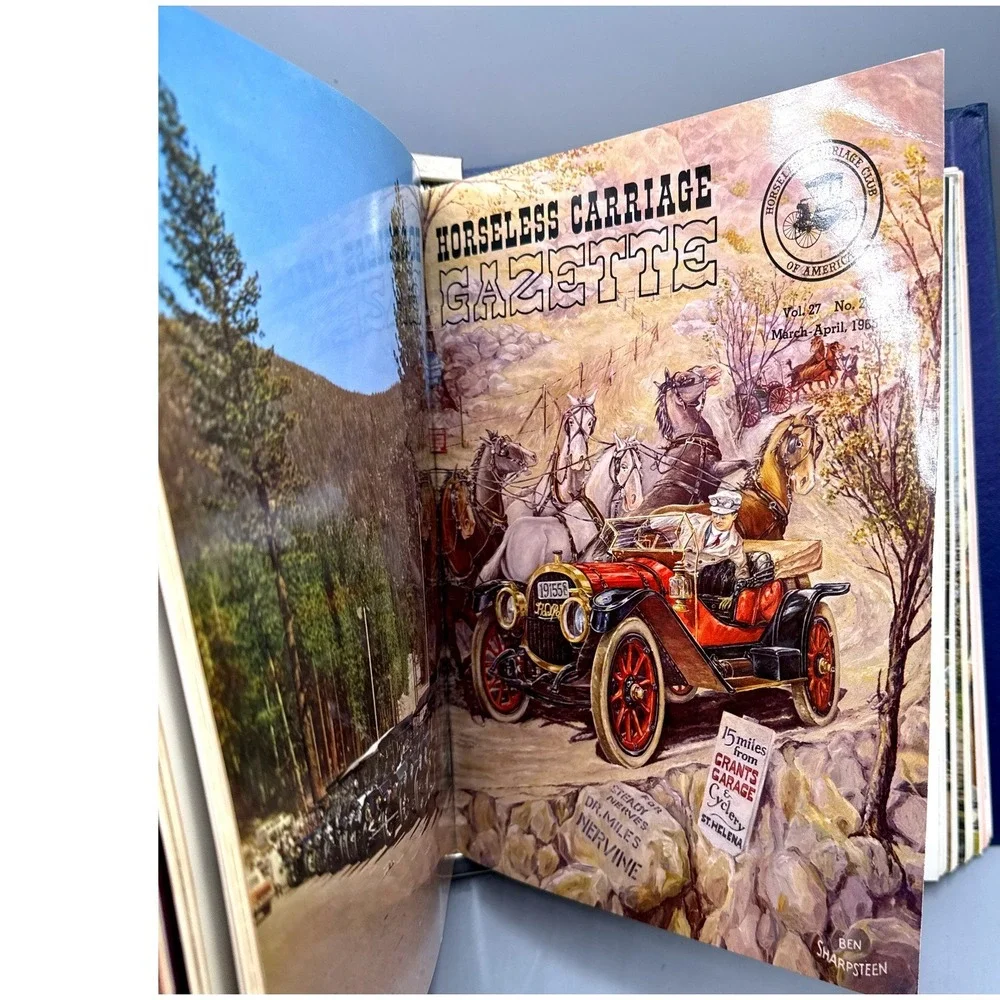 Horseless Carriage Gazette 1964-1965 Magazine Collection 11 Issues Blue Binder-B